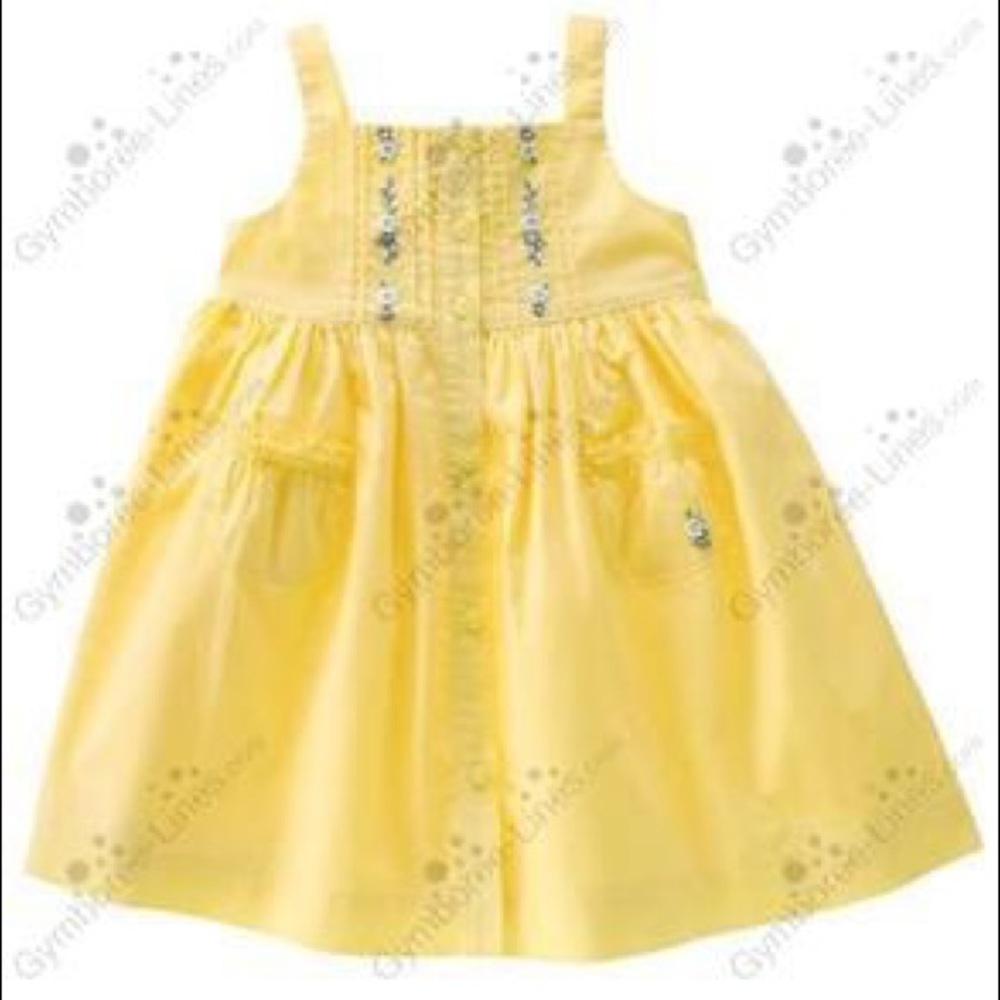 Janie and Jack Hand-Embroidered Pintuck Jumper dress pinafore